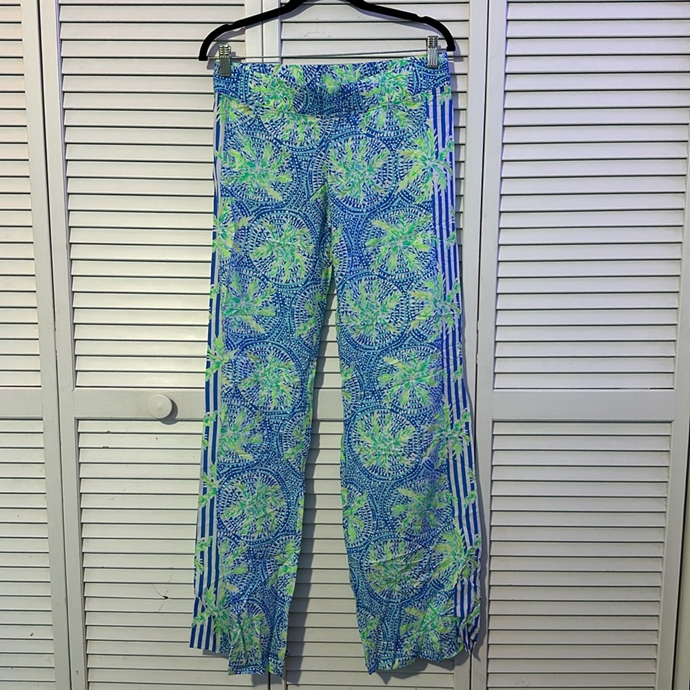 NWT Lily Pulitzer Bal Harbour Palazzo Bennet blue Tropic like it’s hot eng S